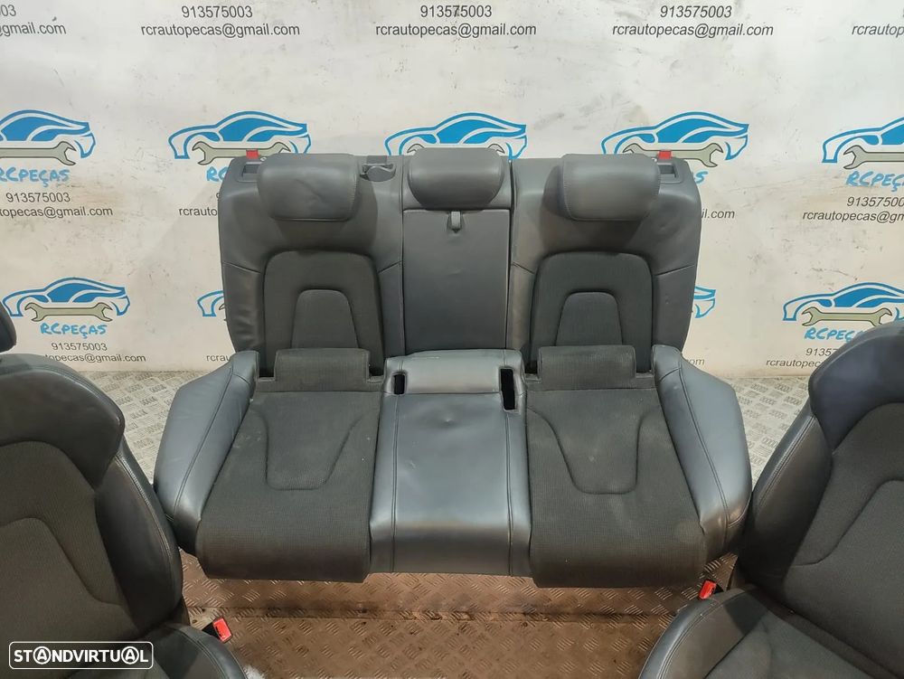 Conjunto Bancos Pele Tecido Audi A5 8T 8TA Sportback S Line S-Line eléctricos - 8