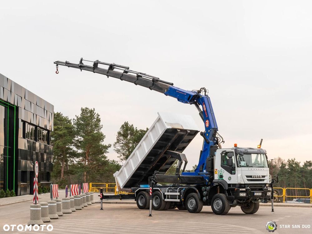 Iveco TRAKKER 450 8x8 PM 85SP HDS Żuraw Wywrotka - 7