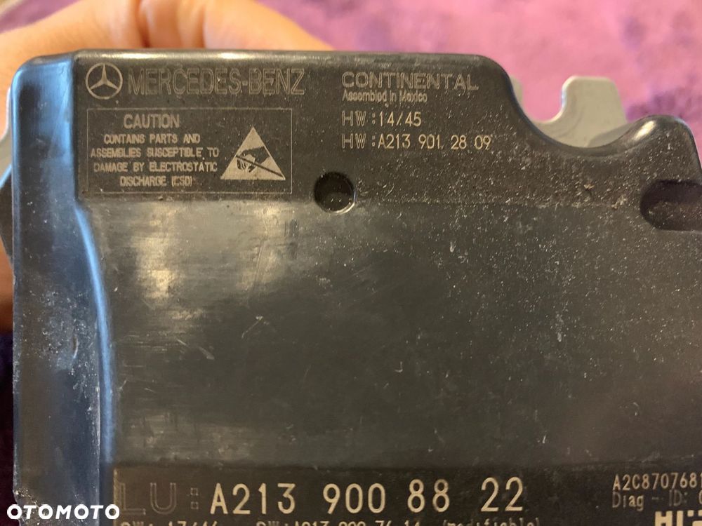 MODUŁ SENSOR AIR BAG MERCEDES E-KLASA W213 A2139008822 - 5