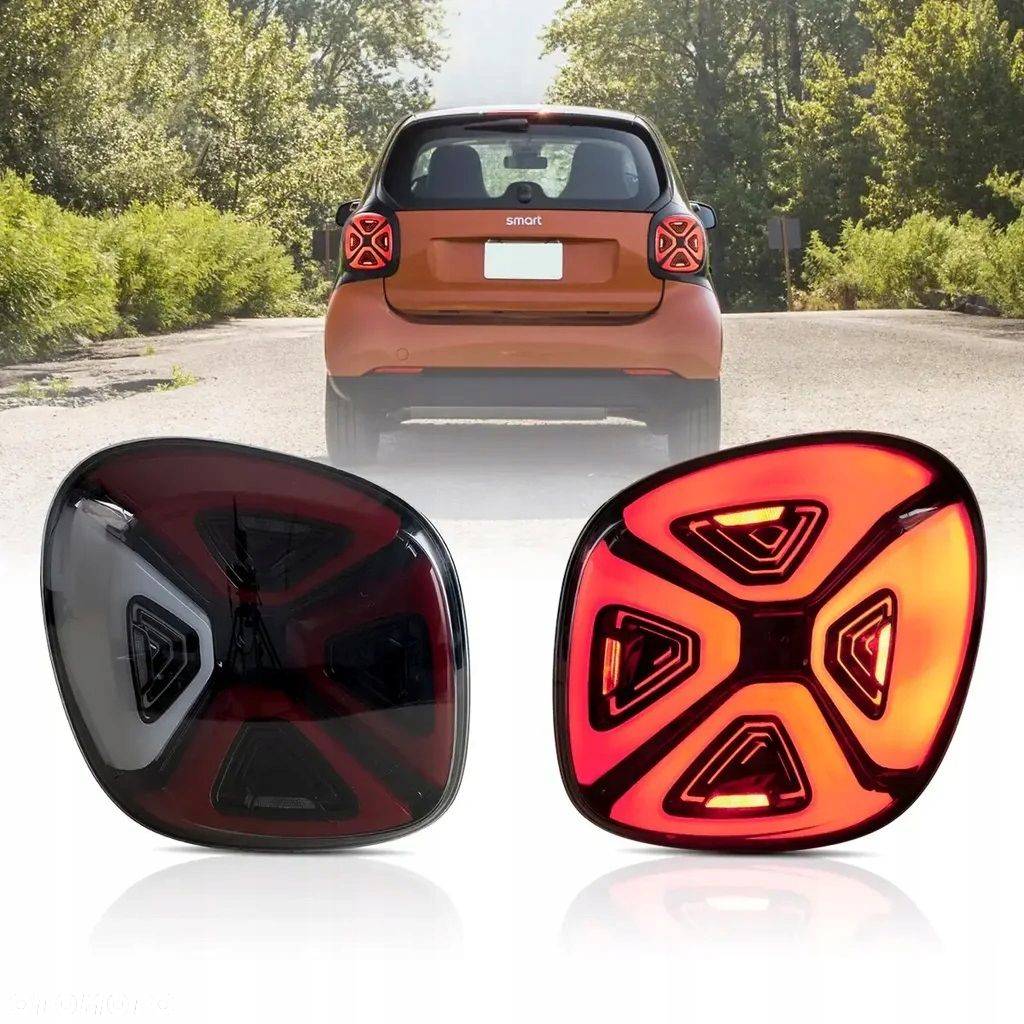 Lampy tylne kpl Full Led Neon Diodowe Tuning Smart Fortwo III 3 w 453 14-19 - 3