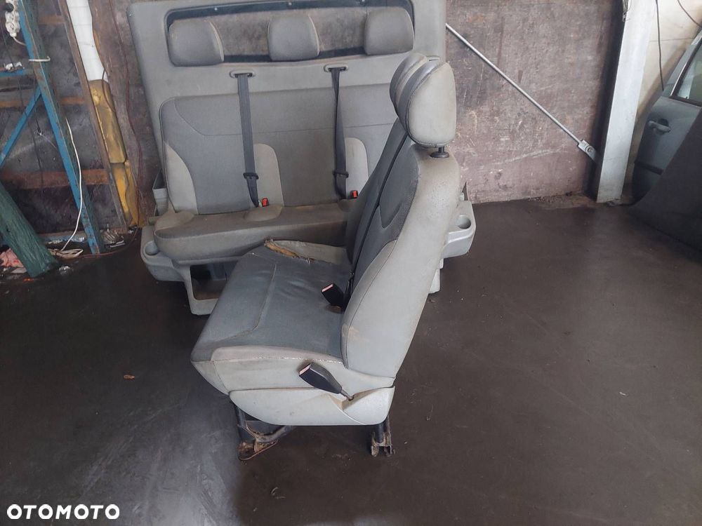 FOTEL PASAŻERA DWÓJKA + FOTELE KANAPA ŁAWKA ZABUDOWA RENAULT TRAFIC II - 7