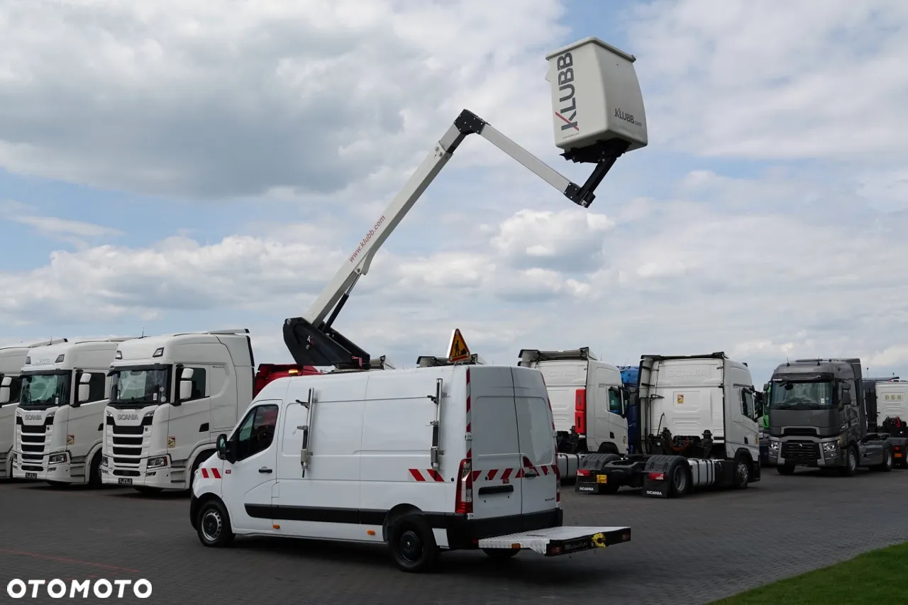 Renault MASTER / PODNOŚNIK KOSZOWY – 10,5 metra / BLASZAK + WZWYŻKA / SPROWADZONY / PO KONTRAKCIE SERWISOWYM - 7