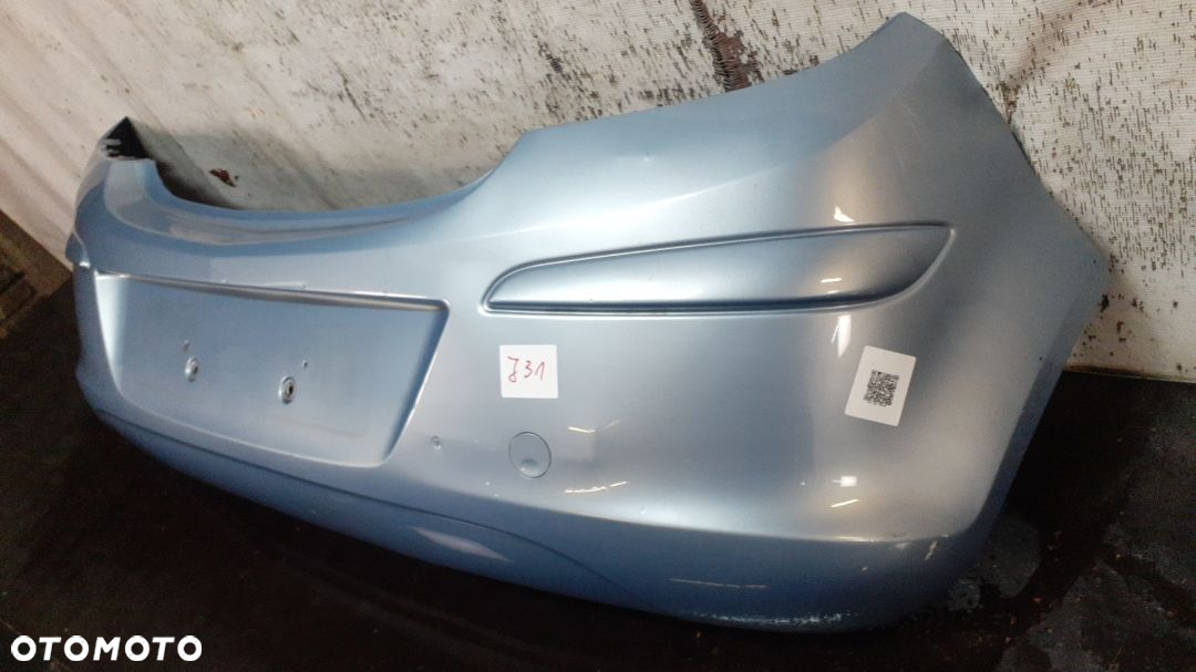 ) ZDERZAK TYŁ TYLNY DO OPEL CORSA D Z21C BŁĘKITNY 3D - 3