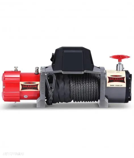 Troliu cablu sintetic DRAGON WINCH ST 13000lbs(trage 5897 kg) - 2
