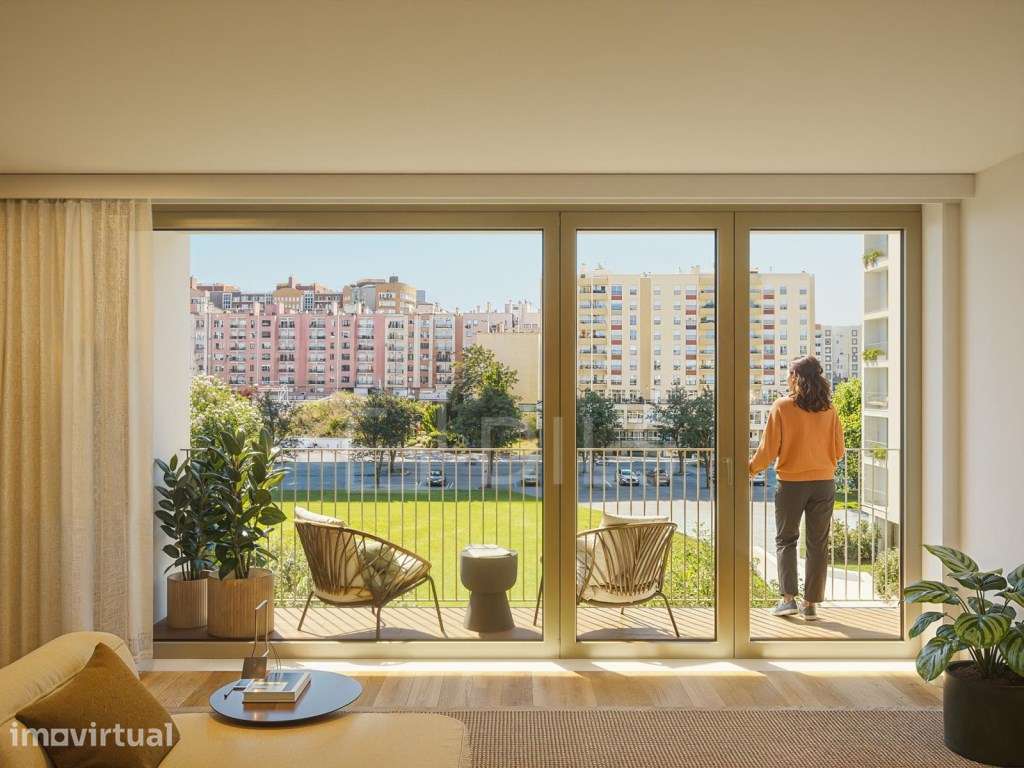 Apartamento T3 com varanda no novo empreendimento no campo Grande - Grande imagem: 4/90