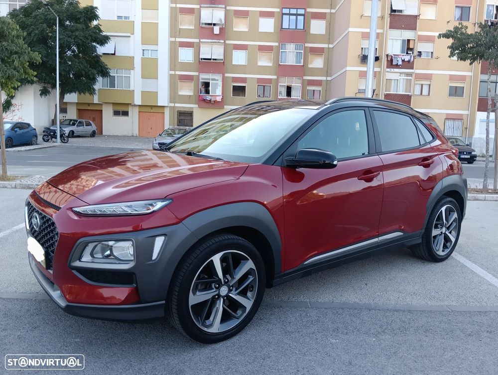 Hyundai Kauai 1.0 T-GDi Premium Pele/Tec.Vermelho - 3