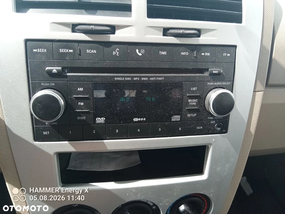 DODGE Caliber Chrysler TOWN COUNTRY radio sirius - 1