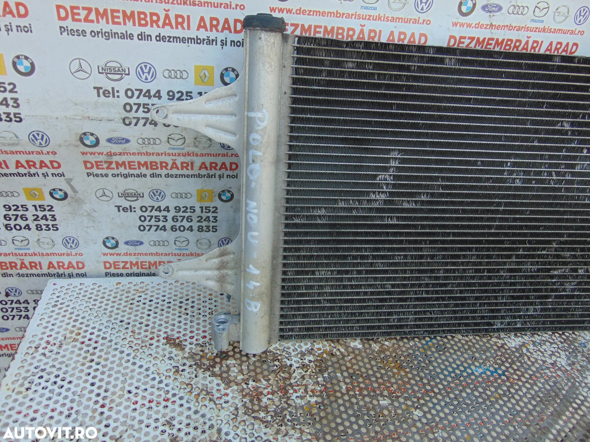 Radiator clima Vw Polo 9N 1.2 1.4 skoda fabia seat ibiza cordoba 2002-2009 cod 6q0820411k - 2