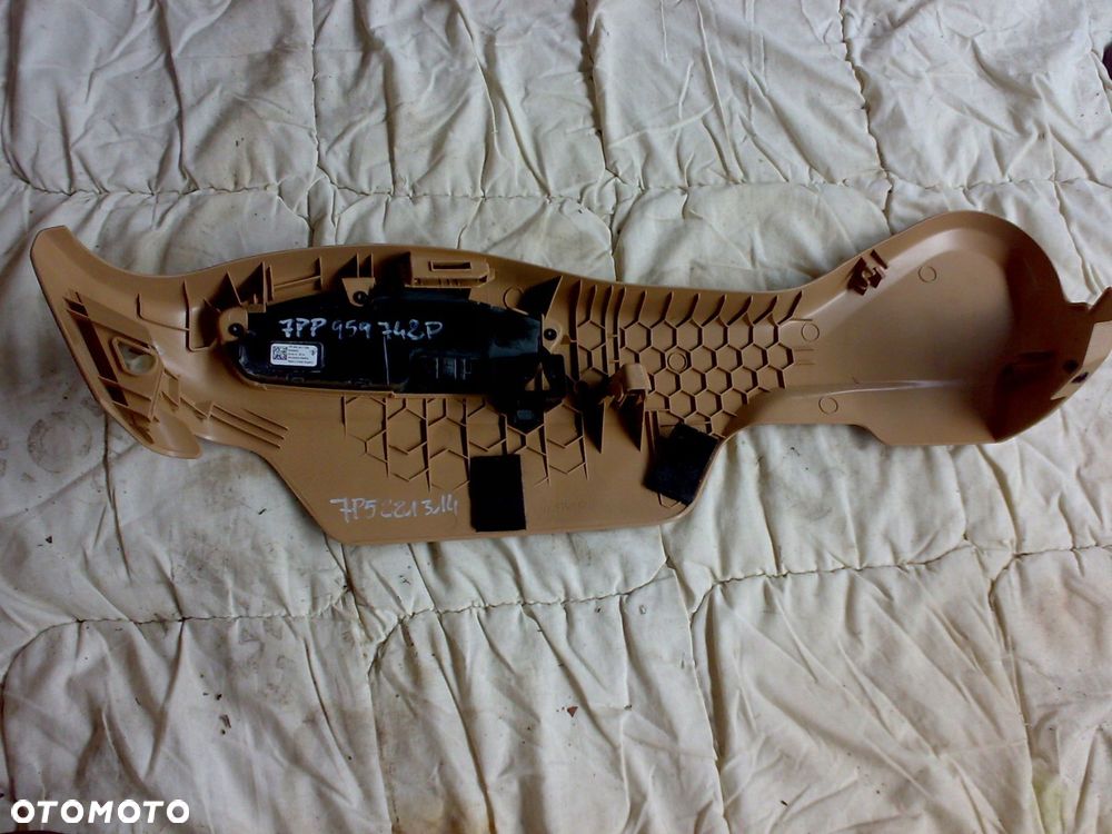 porsche cayenne 7p 10-14 osłona fotela prawego sterowanie przełącznik kpl. - 2