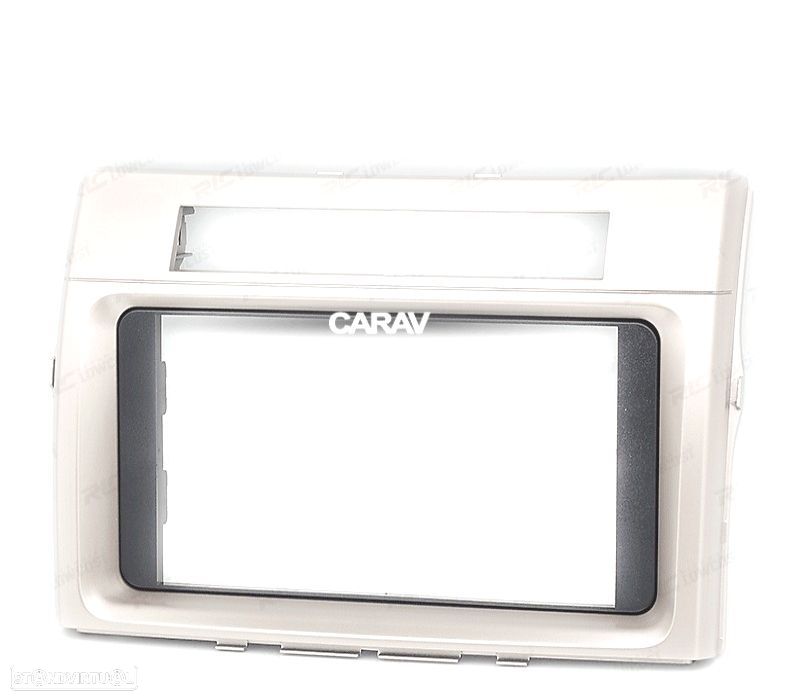 MOLDURA ADAPTADOR CINZA CLARO PARA RADIO 2-DIN PARA TOYOTA COROLLA VERSO 04-09 - 3
