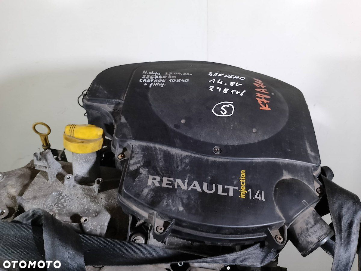 SILNIK DACIA SANDERO I K7JA710 1.4 8V - 3