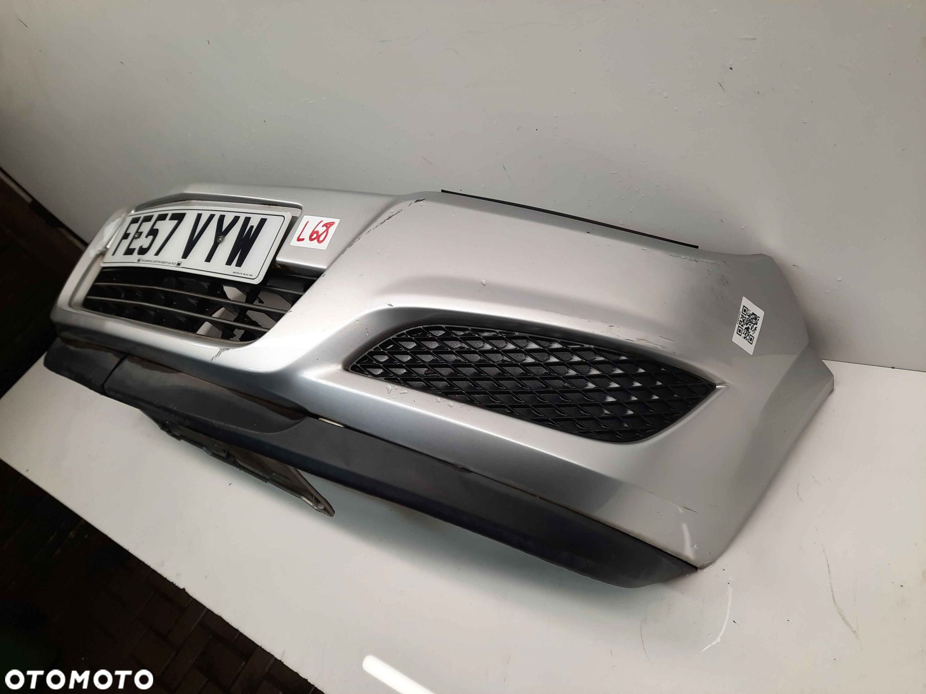 } ZDERZAK PRZÓD PRZEDNI OPEL ASTRA H 3 III LIFT FL Z157 SREBRNY - 3