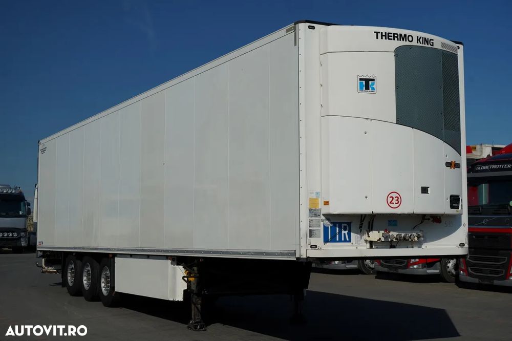 Schmitz Cargobull / REFRIGERAT / THERMO KING SLX 300 / CU CÂRLIG / AXĂ DE RIDICARE / COȘ PENTRU PALEȚI - 8