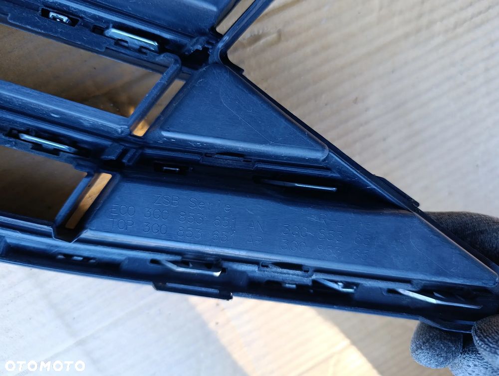 VW PASSAT B8 GRILL ATRAPA ZDERZAKA PRZÓD 3G0853653K - 6