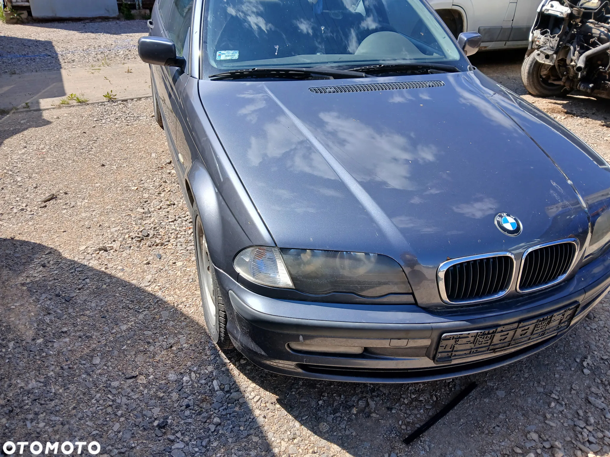 bmw E46 STAHLGRAU METALIC 400 maska pokrywa silnika klapa bagażnika zderzak lampa reflektor pas - 2
