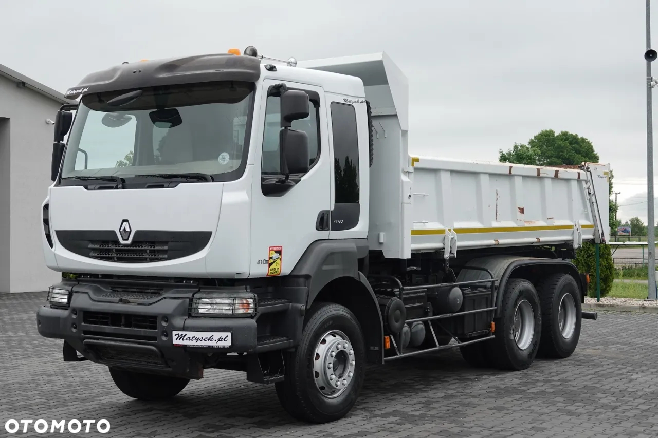 Renault KERAX 410 / 6x4 / WYWROTKA 3- STRONNA  / 2X  HYDROBURTA / HYDROKLAPA / BORDMATIC / MANUAL / SPROWADZONA - 9