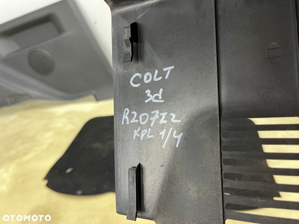 Tapicerka Mitsubishi Colt VI 6 Z30 3Drzwi 04-12r. wykładzina wkład mata dywan boczek boczki bagażnik - 12