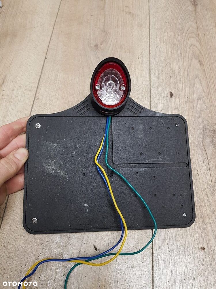 Uchwyt tablicy boczny lampa Harley Chopper Cruiser - 5