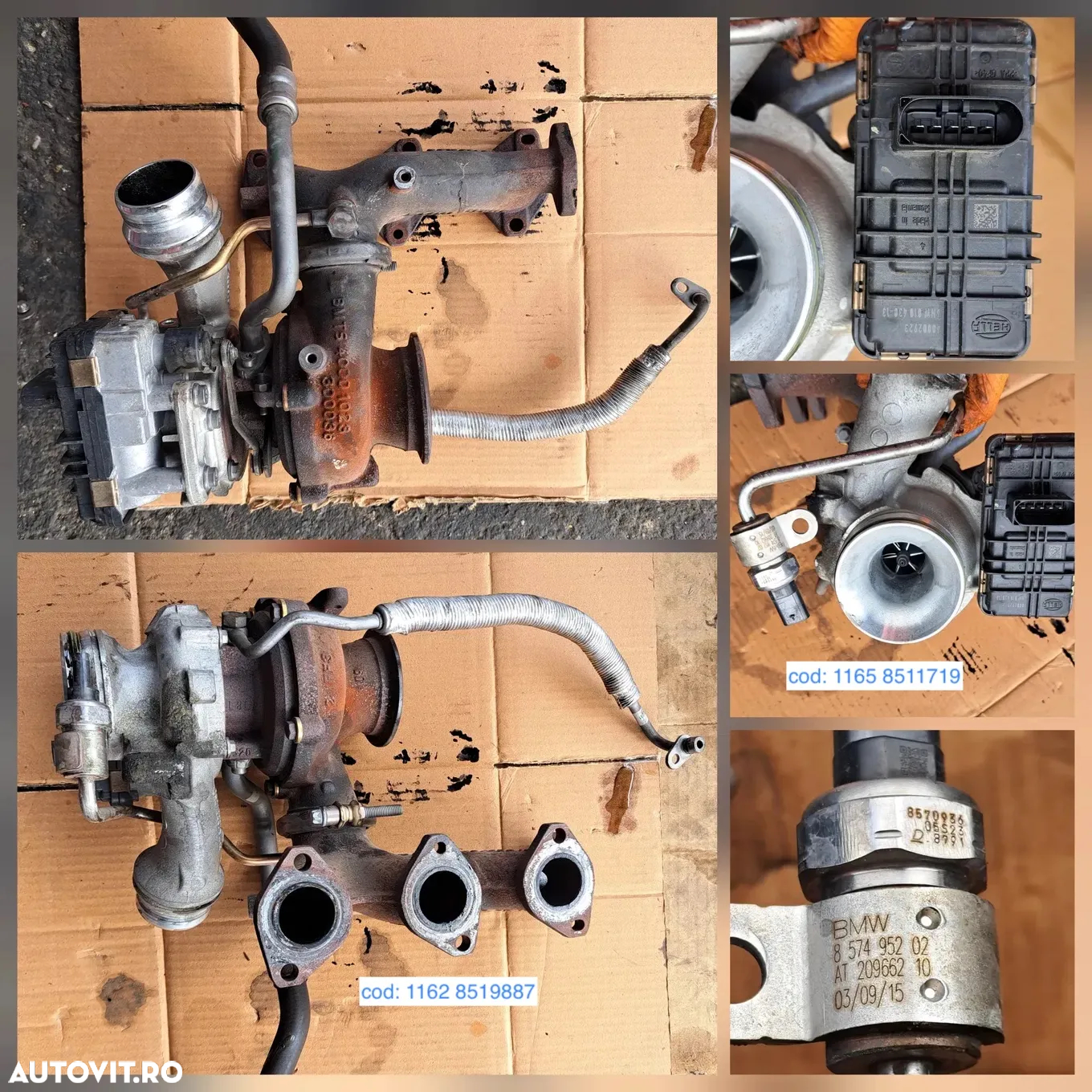 Turbina racitor gaze alternator electromotor fulie compresor instalatie electrica motor calculator modul motor vas expansiune bmw 216 active tourer  F45 B37 - 2