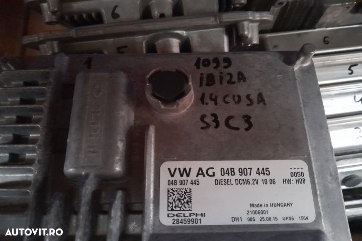 Calculator motor ECU 04B907445 04B907445 Seat Ibiza 4 [2th facelift] - 2
