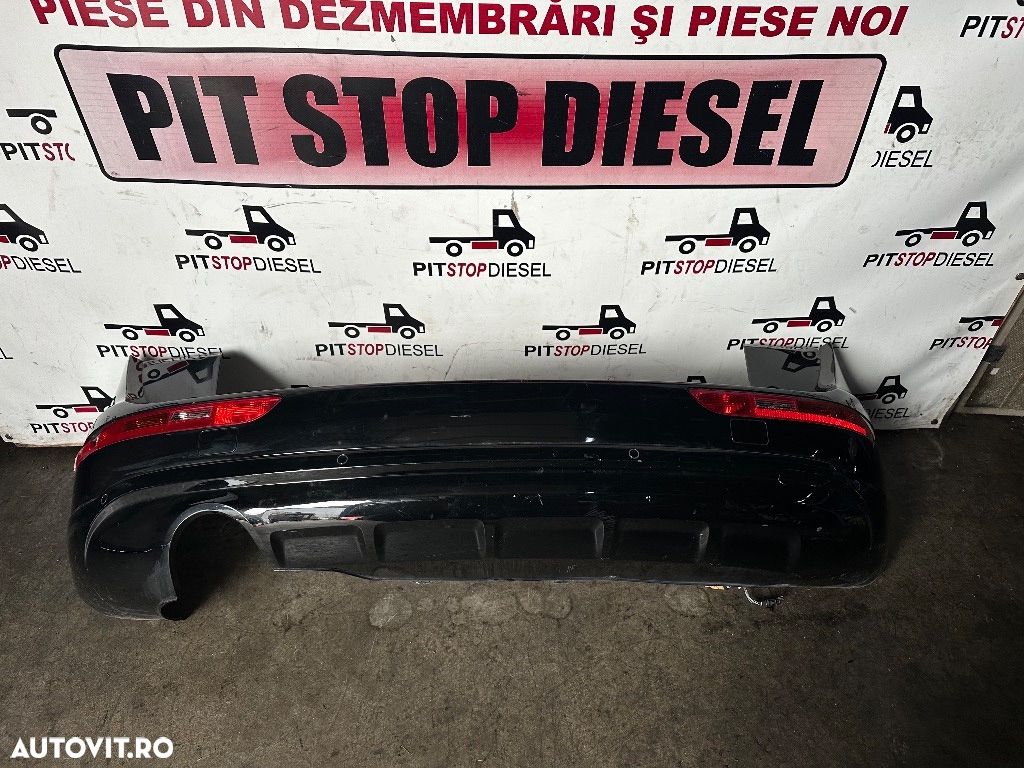 Bara spate AUDI Q5 facelift 8r 2008 2009 2010 2011 2012 2013 2014 2016 pe negru 8R0807385 4 senzori - 1
