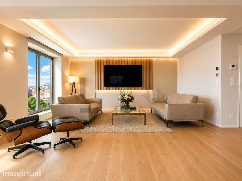 Apartamento T3 de Luxo com 211 m2 e Garagem, nas Amoreiras, Lisboa - Grande imagem: 2/39