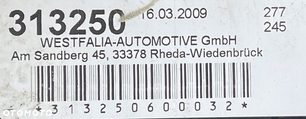MERCEDES 204 KOMBI HAK HOLOWNICZY ELEKTRYCZNY ORYGINAŁ A2043100904 - 8