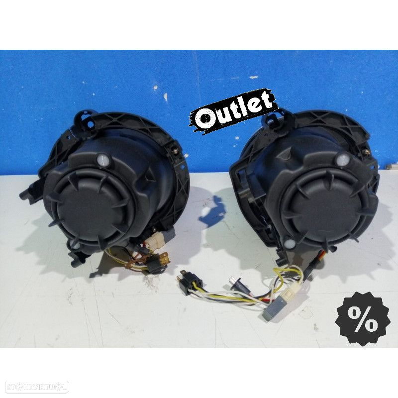 R145703C1 FARÓIS COM PROJETOR MERCEDES G W461 W463 89- FUNDO PRETO LOOK AMG G65 - 5