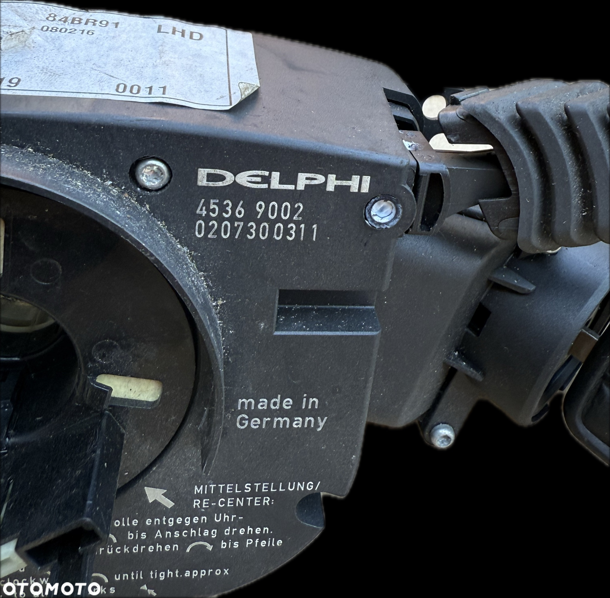 Manetka Przełącznik zespolony Taśma Airbag Stacyjka Kluczyk Opel Vectra C 13112786 - 4