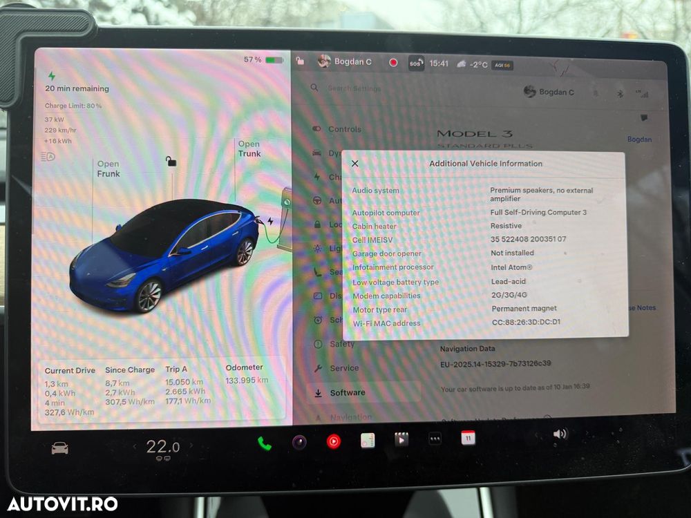 Tesla Model 3 Standard Reichweite Plus Hinterradantrieb - 11