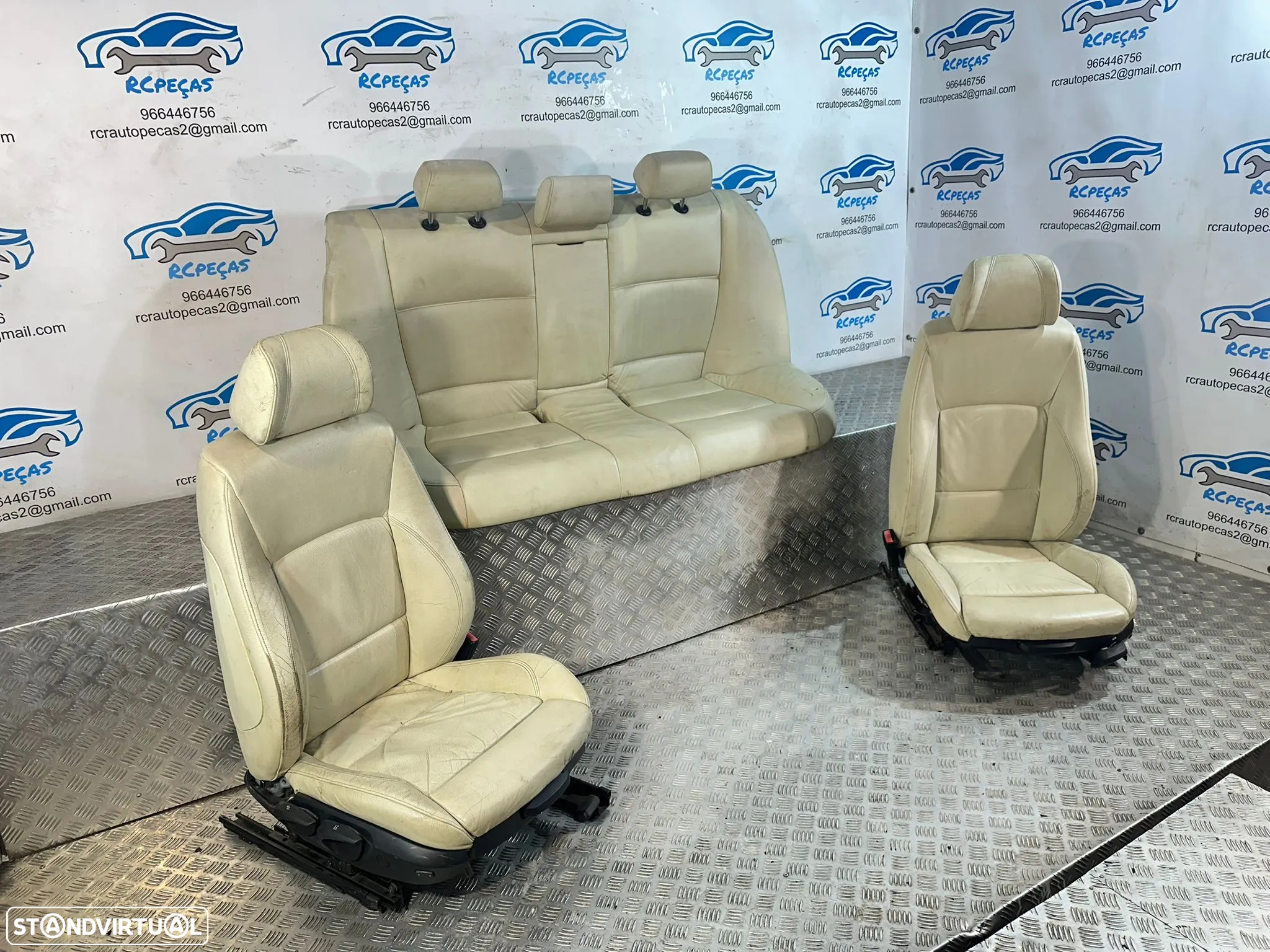 Conjunto Bancos Frente Tras Pele Pack M BMW Serie 3 E90 Sedan 2004 - 2013 - 4