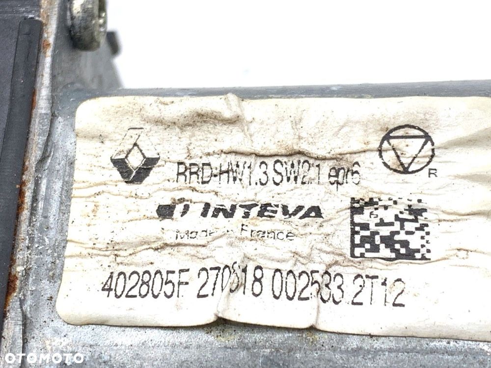 PODNOŚNIK SZYBY PRAWY TYŁ  RENAULT GRAND SCÉNIC IV (R9_) 2016 - 2022 1.3 TCe 140 103 kW [140 KM] - 3