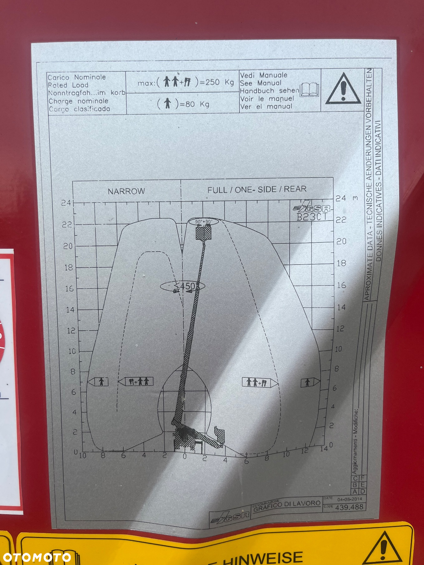 Nissan Podnośnik Koszowy Zwyżka GSR 230T 23 Metry 13 metrów w Bok!Super Stan! UDT! jak Wumag Ruthmann Multitel! Kosz 300KG - 15