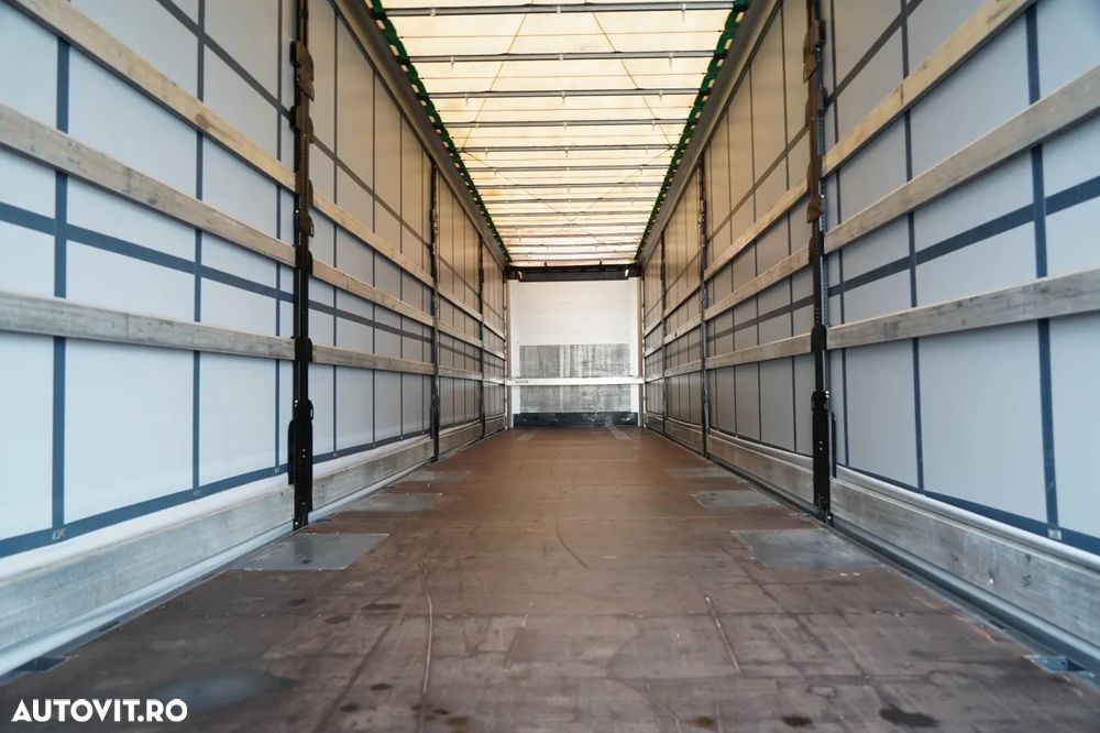 Wielton REMORCĂ CU CORTINĂ WIELTON STANDARD / ACOPERIȘ LVT / SISTEM BDE - STALPINI CULISANȚI / AXĂ RIDICABILĂ / PUȚIN FOLOSITĂ - 15