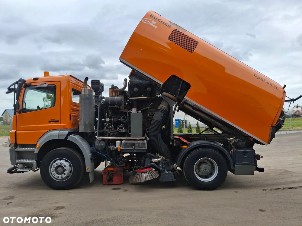 Mercedes-Benz Axor 1823 Zamiatarka Bucher Optifant 70 Szczotki Lewa Prawa Strona 2 Silniki Rura Do Liści Odchwaszczarka - 4
