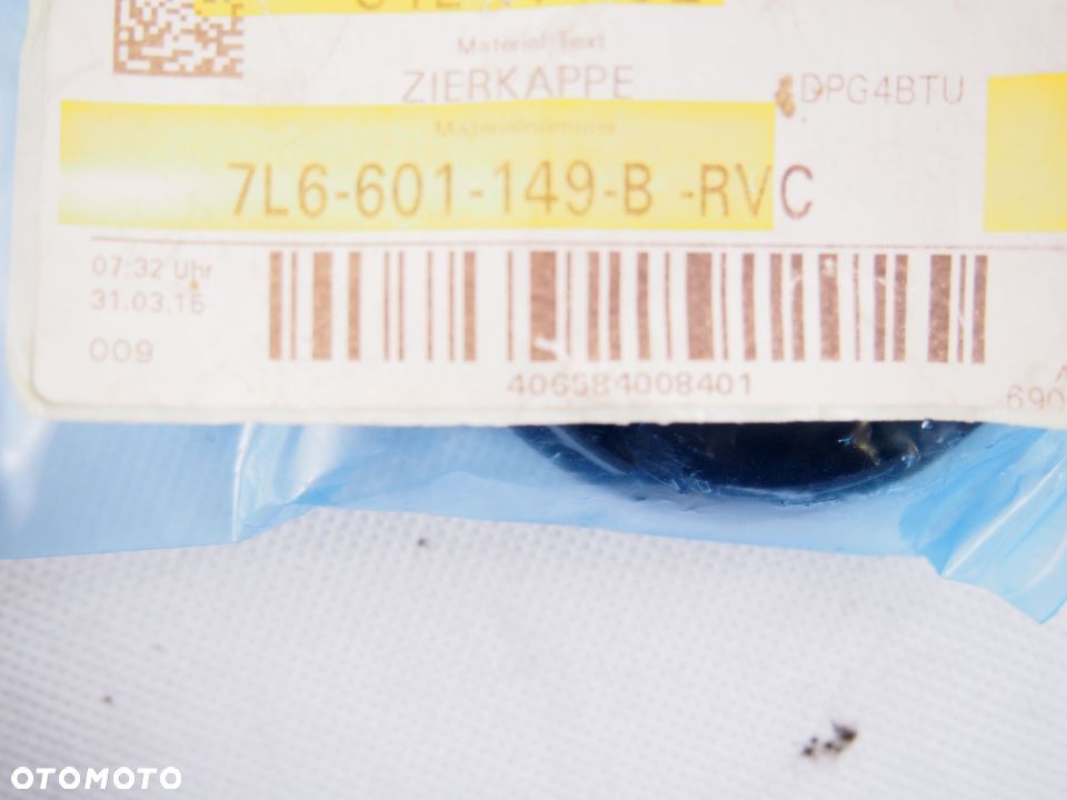 Volkswagen Dekiel dekielek 7L6601149B - 2