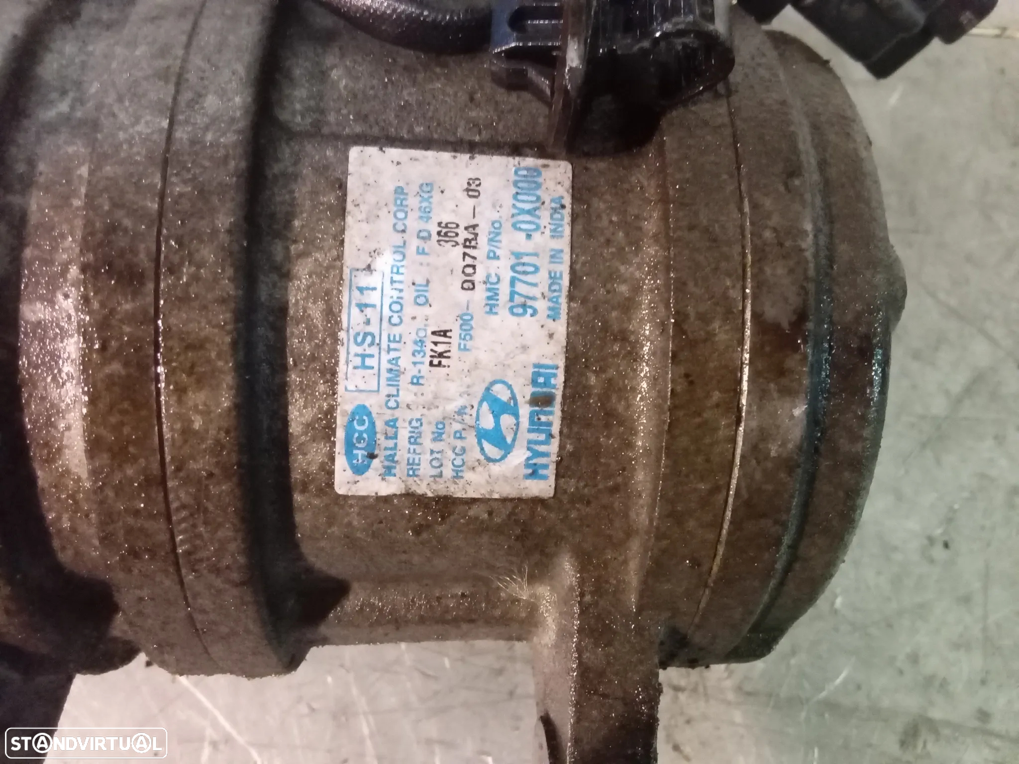COMPRESSOR DO AC HYUNDAI I10 / KIA PICANTO 1.0i 1.1i 97701-0X000 - 3