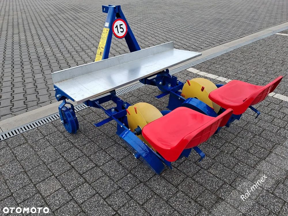 Tryby metalowe Sadzarka 2 rzędowa do rozsady warzyw Transport - 1