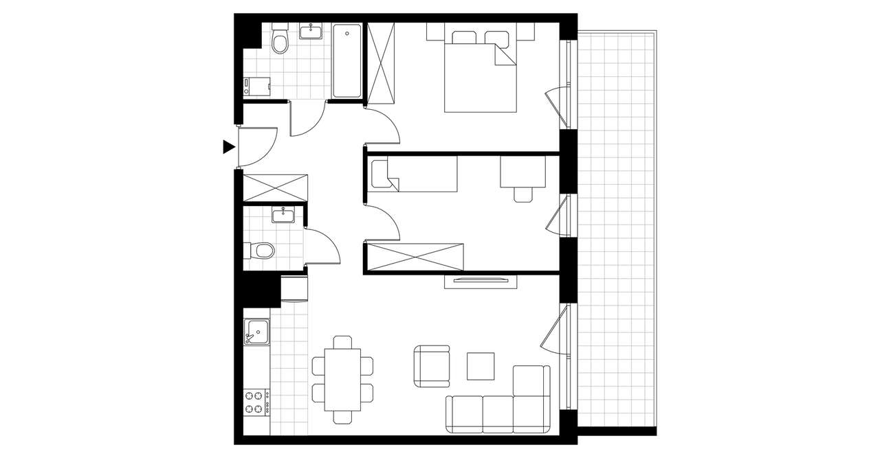 3-pokojowe mieszkanie 64m2 + balkon Bez Prowizji - Pełny obrazek: 3/23
