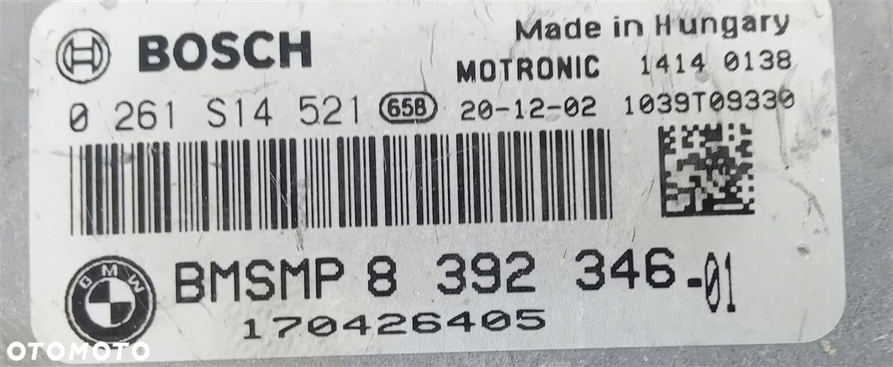 KOMPUTER BMW S1000R XR K1600 GT GTL R1200 R GS RT 0261S14521 8392346 - 2