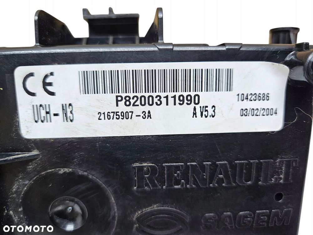 SKRZYNKA UCH-N3 MODUŁ BSI UCH N3 RENAULT CLIO 2 FL II LIFT P8200311990 - 2