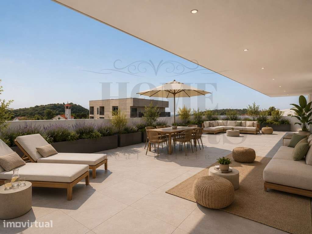 T2 com Terraço Privativo de 103 m² e Parqueamento em Sesimbra. - Grande imagem: 2/12