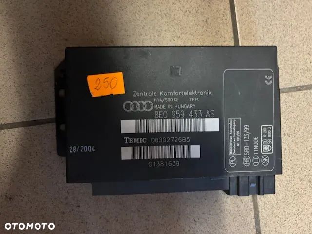 MODUŁ KOMFORTU AUDI A4 B6 8E0959433AG 8E0959433BR 8E0959433AS 8E0959433AJ - 5