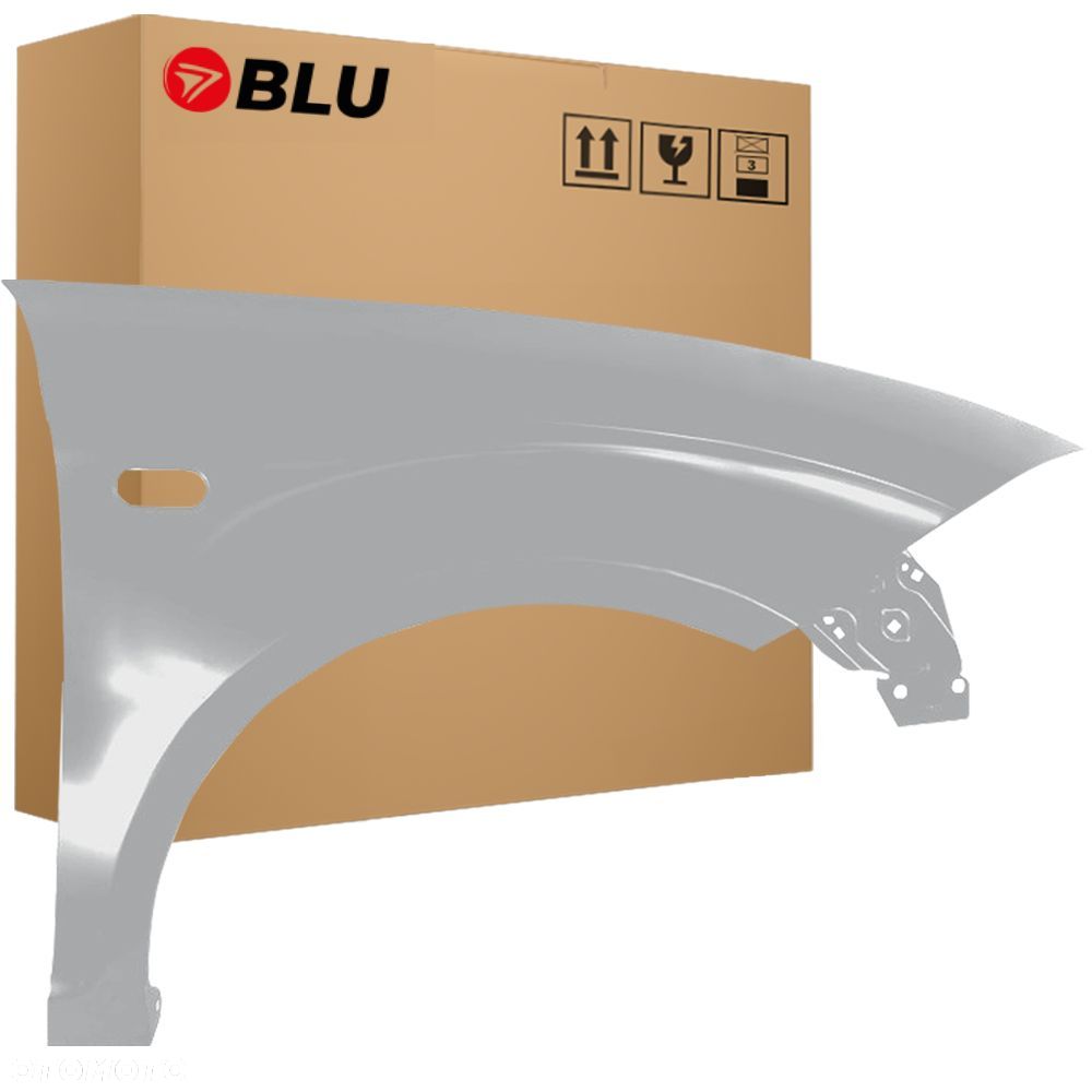 BLU Błotnik SEAT ALTEA XL LS7Y Prawy Przód Srebro 2006-2015 ocynk GrauLuna - 1