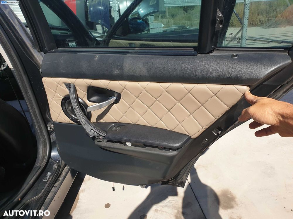 Set 4 Fete de Usi Tapiterii Tapiterie Interioara Portiere Stanga Dreapta Fata Spate Custom Retapitate cu Imperfectiuni BMW Seria 3 E91 Break Combi 2004 - 2011 [K7288] - 7