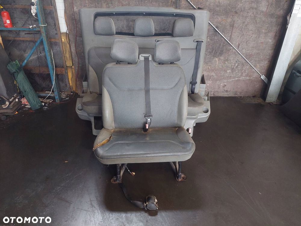 FOTEL PASAŻERA DWÓJKA + FOTELE KANAPA ŁAWKA ZABUDOWA RENAULT TRAFIC II - 1