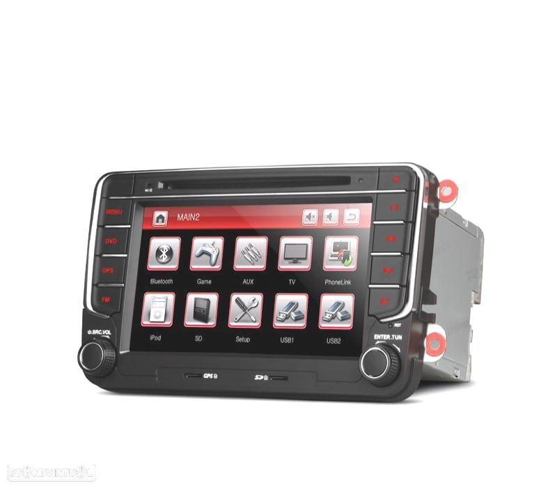 AUTO RADIO 2DIN 7" PARA SEAT SKODA VOLKSWAGEN VW USB GPS TACTIL HD - 3