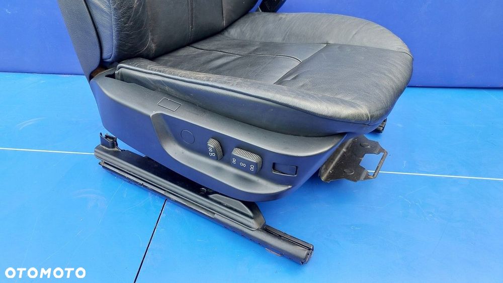 fotel pasażera prawy bmw 5 e39 czarna skóra eur - 10