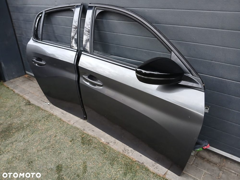 Drzwi prawy  tył tylne Peugeot 208 II kompletne z lusterkiem kolor - 2