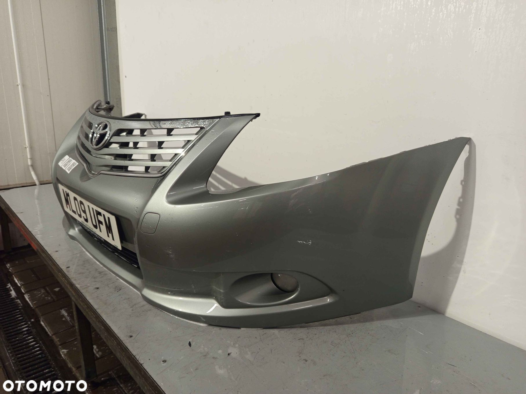 + ZDERZAK PRZÓD PRZEDNI TOYOTA AVENSIS T27 1G6 SZARY HALOGENY - 3